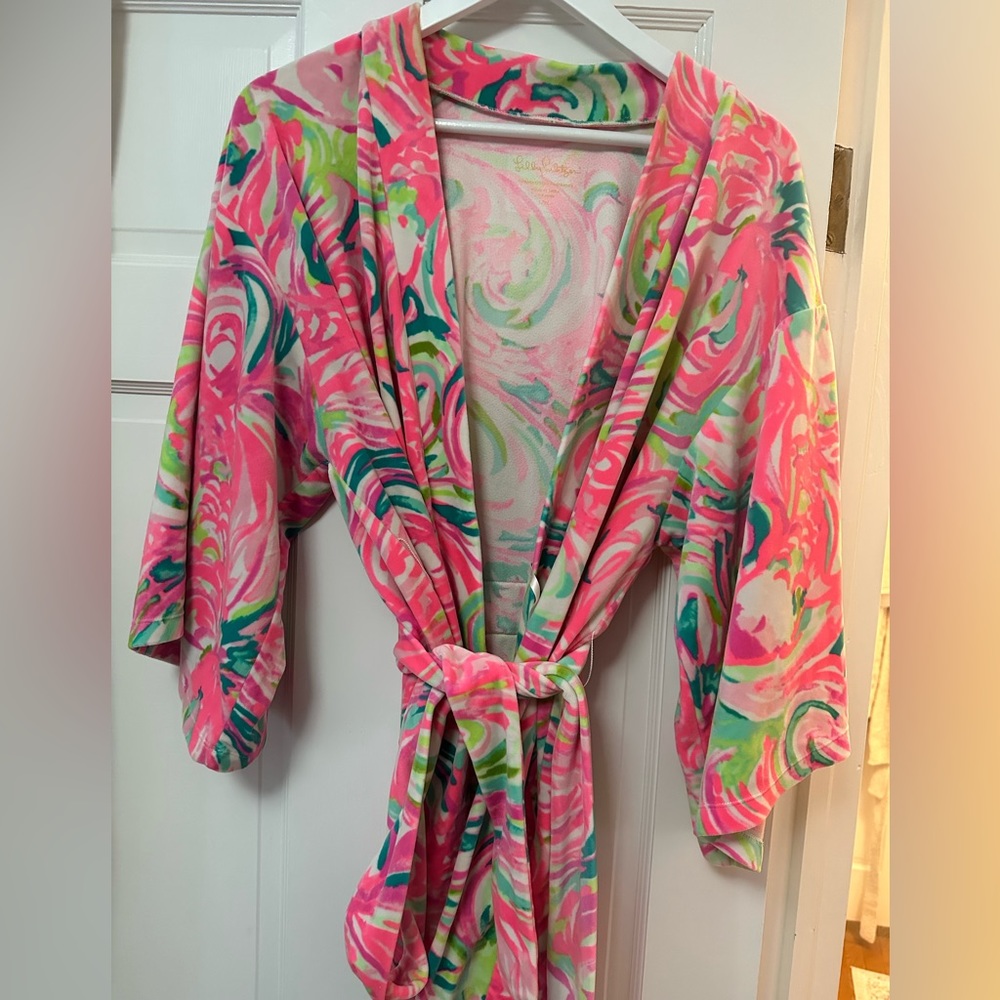 Lilly Pulitzer Velour large/XL robe